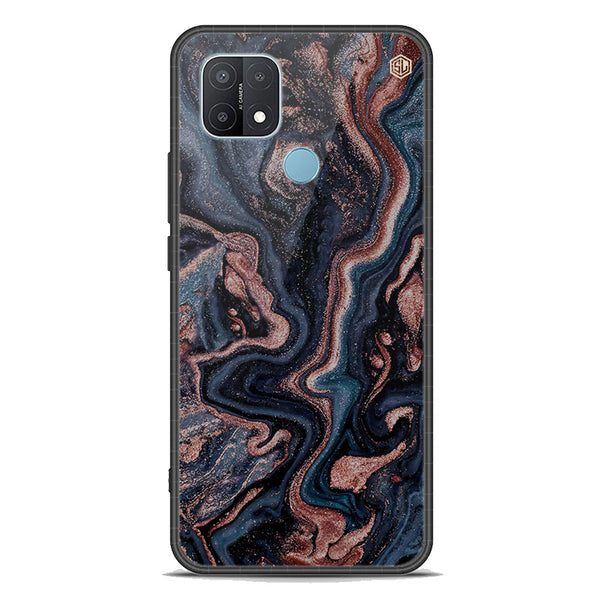 Marble Series Soft Phone Case - Premium Glass Case - Design 4 - Oppo A35