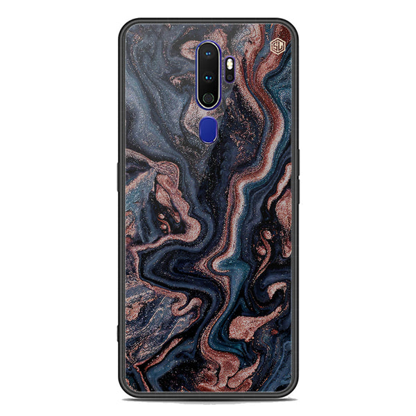 Marble Series Soft Phone Case - Premium Glass Case - Design 4 - Oppo A9 2020