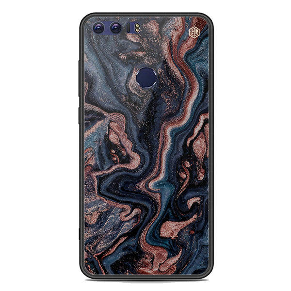 Marble Series Soft Phone Case - Premium Glass Case - Design 4 - Huawei Honor 8