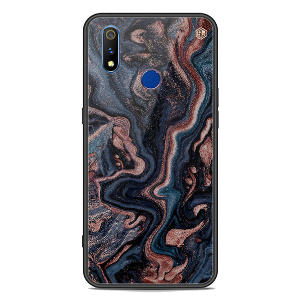 Marble Series Soft Phone Case - Premium Glass Case - Design 4 - Realme 3