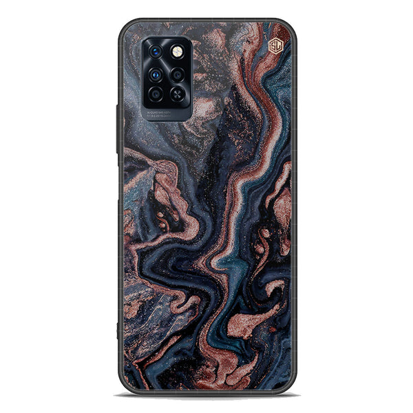 Marble Series Soft Phone Case - Premium Glass Case - Design 4 - Infinix Note 10 Pro