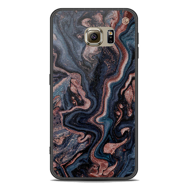 Marble Series Soft Phone Case - Acrylic Case - Design 4 - - Samsung Galaxy S6