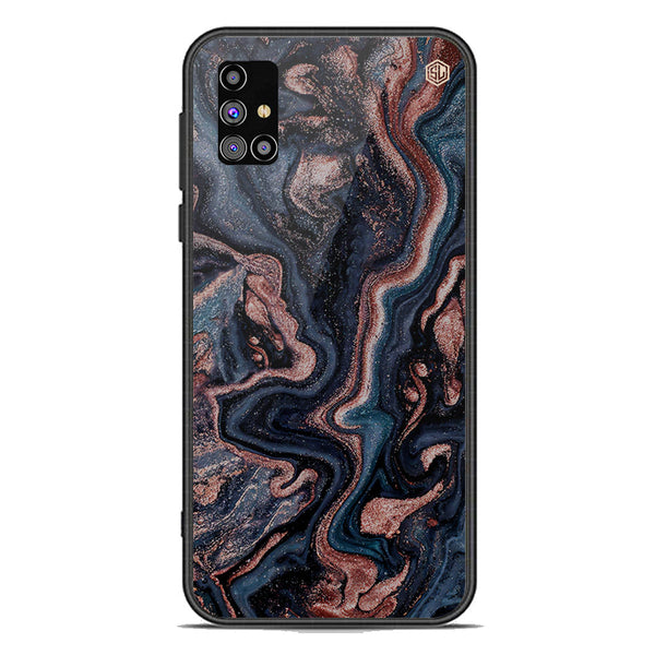 Marble Series Soft Phone Case - Premium Glass Case - Design 4 - Samsung Galaxy M31s