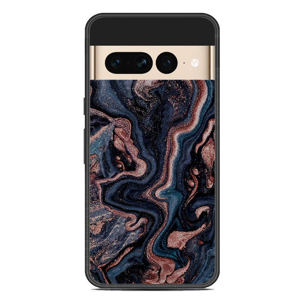 Marble Series Soft Phone Case - Metal Case - Design 4 - Google Pixel 7 Pro