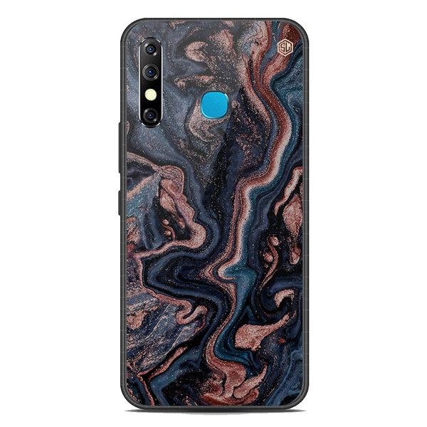 Marble Series Soft Phone Case - Premium Glass Case - Design 4 - Infinix Hot 8