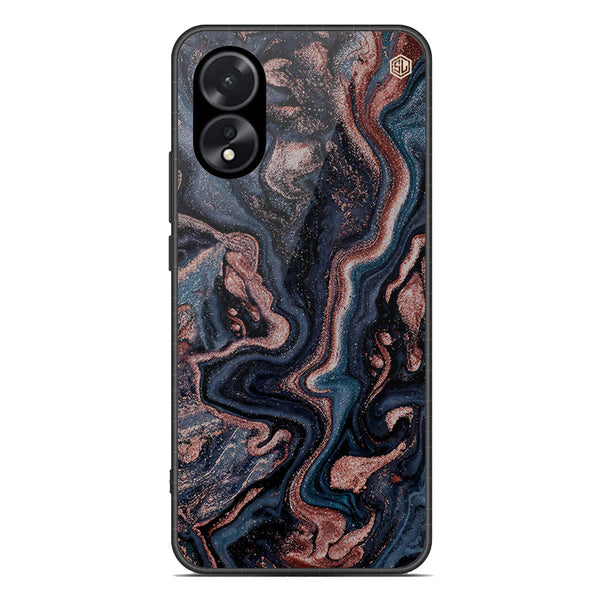 Marble Series Soft Phone Case - Premium Glass Case - Design 4 - Oppo A18