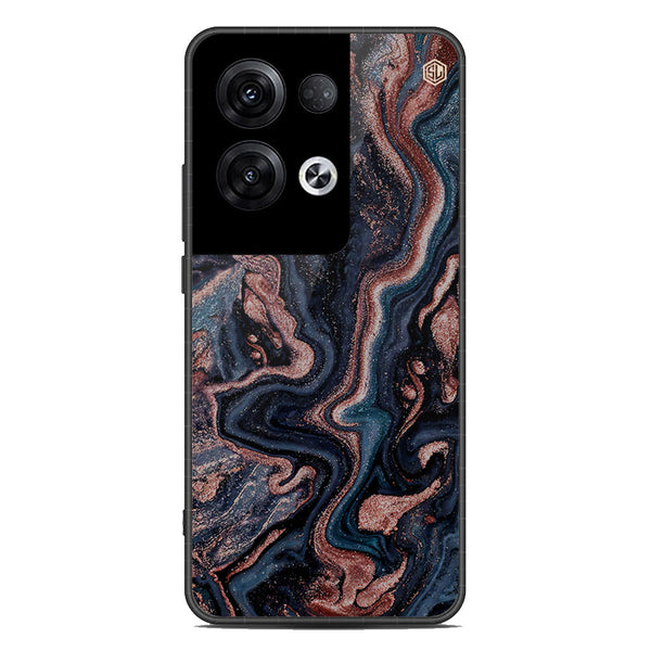 Marble Series Soft Phone Case - Premium Glass Case - Design 4 - Oppo Reno 8 Pro Plus