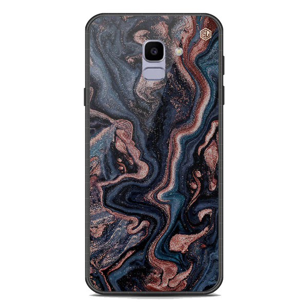 Marble Series Soft Phone Case - Premium Glass Case - Design 4 - Samsung Galaxy J6 2018