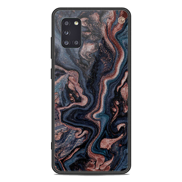 Marble Series Soft Phone Case - Premium Glass Case - Design 4 - Samsung Galaxy A31