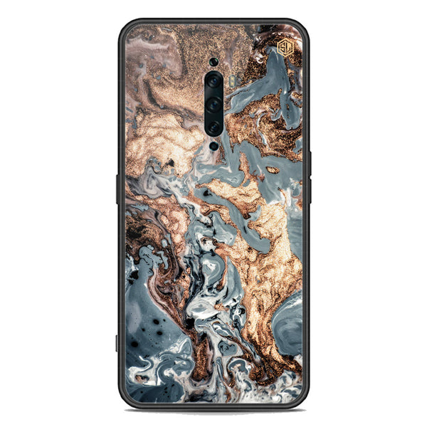 Marble Series Soft Phone Case - Premium Glass Case - Design 5 - Oppo Reno 2F