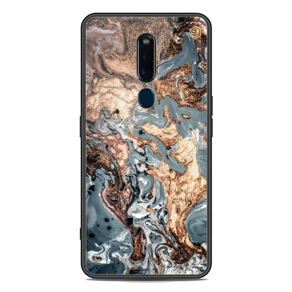 Marble Series Soft Phone Case - Premium Glass Case - Design 5 - Oppo R19