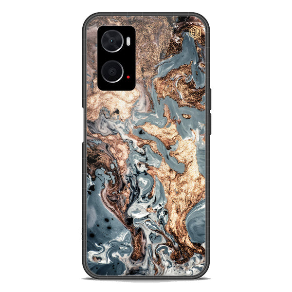 Marble Series Soft Phone Case - Premium Glass Case - Design 5 - Oppo K10 5G