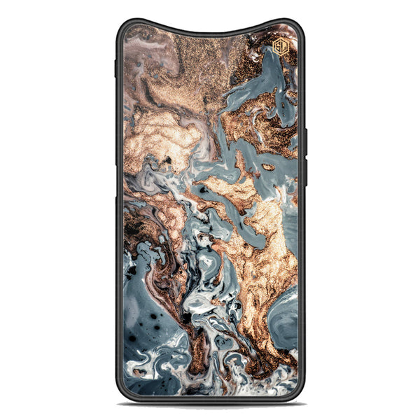 Marble Series Soft Phone Case - Premium Glass Case - Design 5 - Oppo Find X