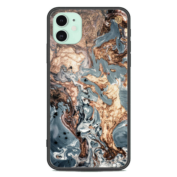 Marble Series Soft Phone Case - Premium Glass Case - Design 5 - iPhone 11