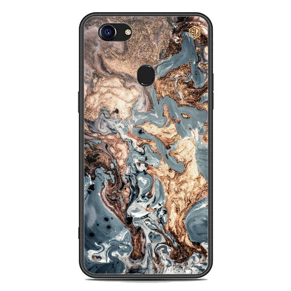 Marble Series Soft Phone Case - Premium Glass Case - Design 5 - Oppo F5