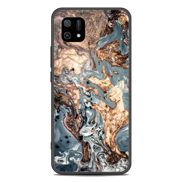 Marble Series Soft Phone Case - Premium Glass Case - Design 5 - Oppo A16K