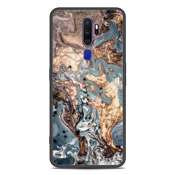 Marble Series Soft Phone Case - Premium Glass Case - Design 5 - Oppo A9 2020