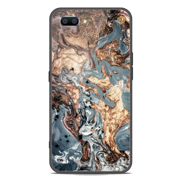 Marble Series Soft Phone Case - Premium Glass Case - Design 5 - Oppo A3s