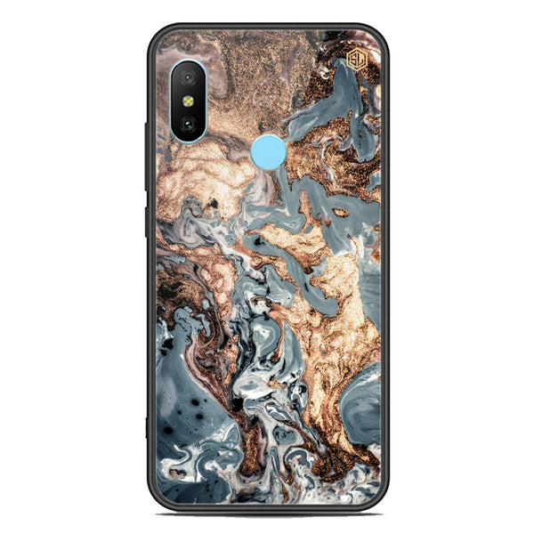 Marble Series Soft Phone Case - Premium Glass Case - Design 5 - Xiaomi Redmi Note 6