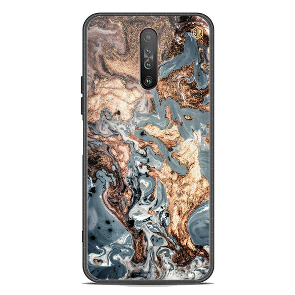 Marble Series Soft Phone Case - Premium Glass Case - Design 5 - Xiaomi Poco X2