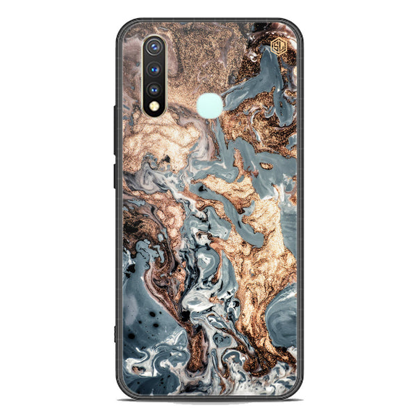 Marble Series Soft Phone Case - Premium Glass Case - Design 5 - Vivo Y19