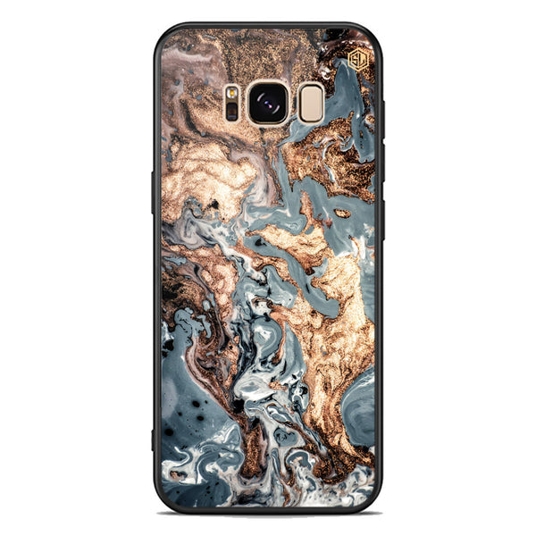 Marble Series Soft Phone Case - Premium Glass Case - Design 5 - Samsung Galaxy S8 Plus