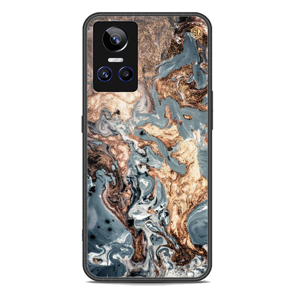 Marble Series Soft Phone Case - Premium Glass Case - Design 5 - Realme GT Neo 3