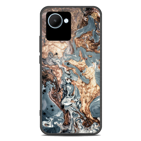 Marble Series Soft Phone Case - Premium Glass Case - Design 5 - Realme C30s