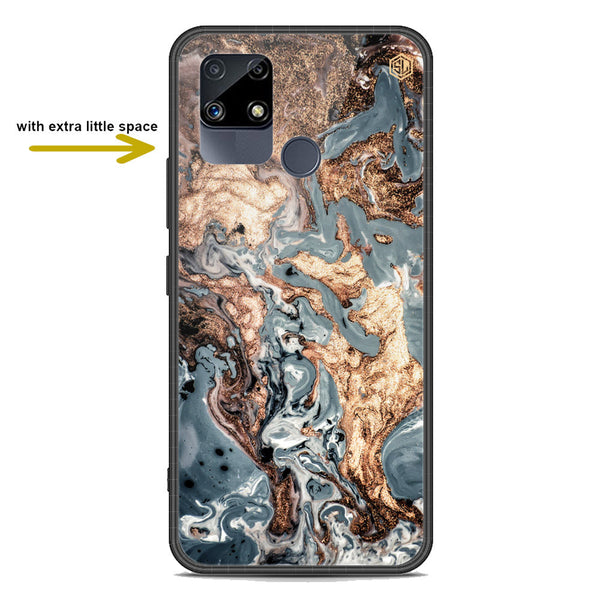 Marble Series Soft Phone Case - Premium Glass Case - Design 5 - Realme C12