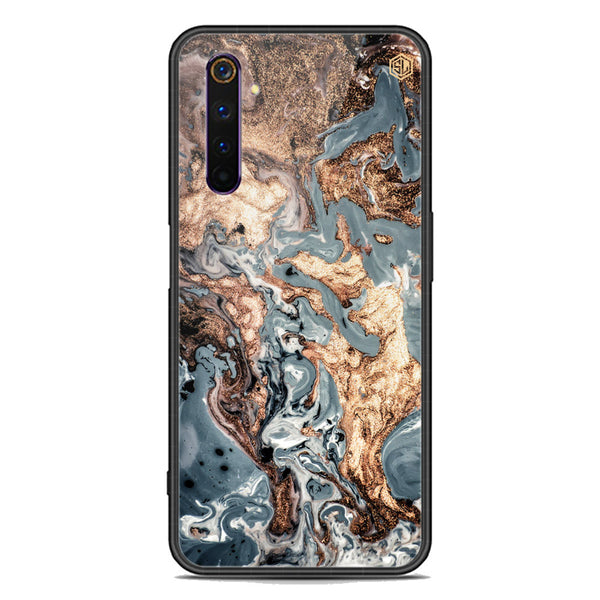 Marble Series Soft Phone Case - Premium Glass Case - Design 5 - Realme 6 Pro