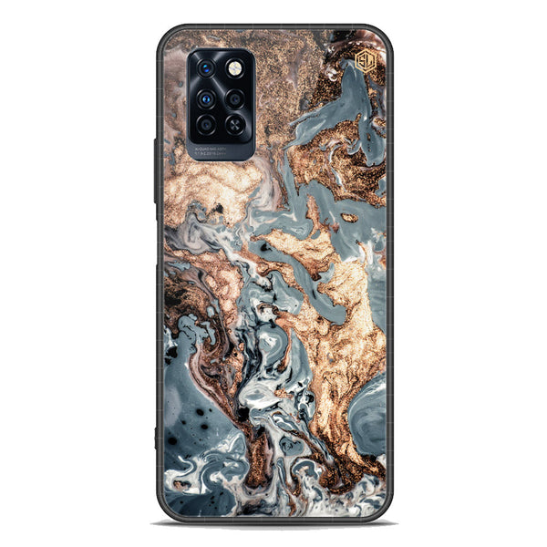 Marble Series Soft Phone Case - Premium Glass Case - Design 5 - Infinix Note 10 Pro