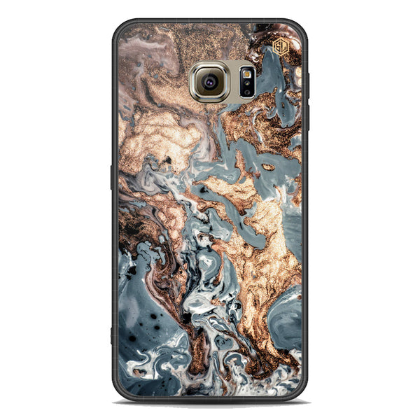 Marble Series Soft Phone Case - Acrylic Case - Design 5 - - Samsung Galaxy S6