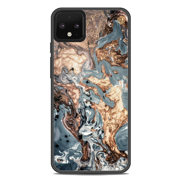 Marble Series Soft Phone Case - Metal Case - Design 5 - Google Pixel 4