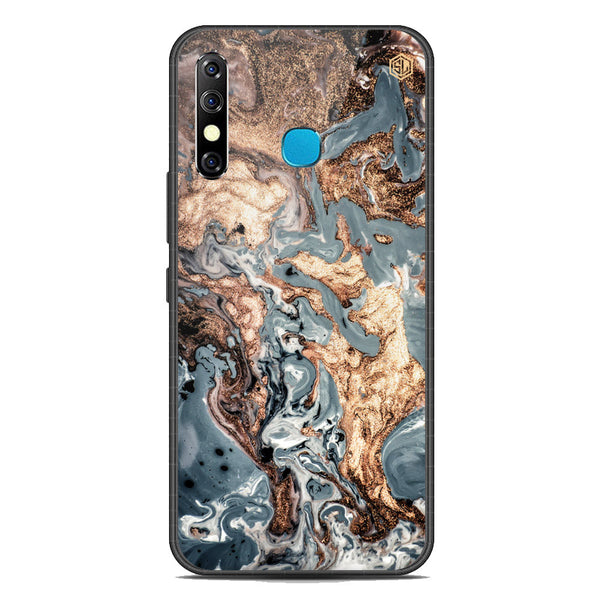 Marble Series Soft Phone Case - Premium Glass Case - Design 5 - Infinix Hot 8