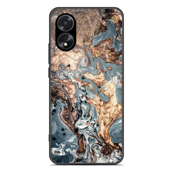 Marble Series Soft Phone Case - Premium Glass Case - Design 5 - Oppo A18