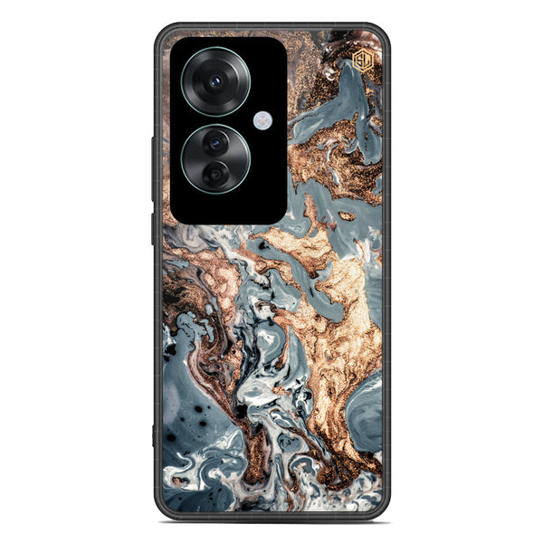 Marble Series Soft Phone Case - Premium Glass Case - Design 5 - Oppo Reno 11F