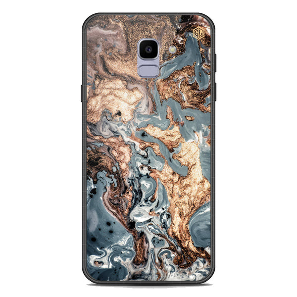 Marble Series Soft Phone Case - Premium Glass Case - Design 5 - Samsung Galaxy J6 2018