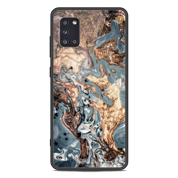 Marble Series Soft Phone Case - Premium Glass Case - Design 5 - Samsung Galaxy A31