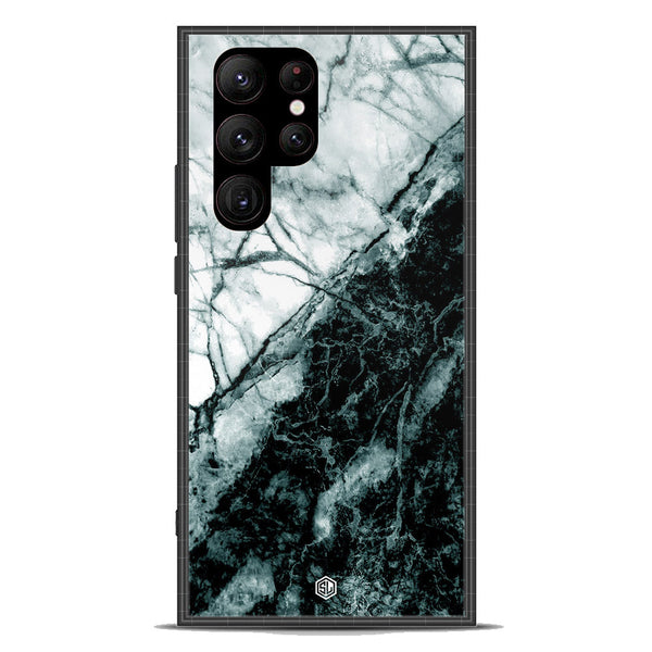 Marble Series Soft Phone Case - Premium Glass Case - Design 6 - Samsung Galaxy S23 Ultra 5G