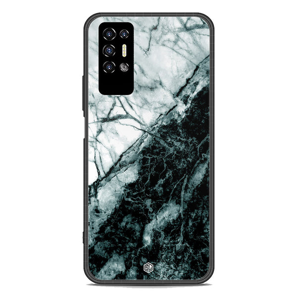 Marble Series Soft Phone Case - Premium Glass Case - Design 6 - Tecno Pova 2