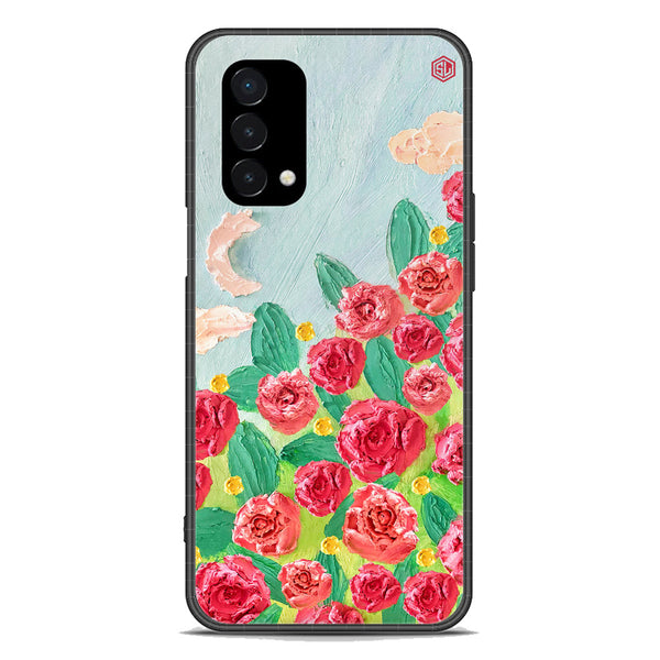 Floral Series Soft Phone Case - Premium Glass Case - Design 10 - OnePlus Nord N200 5G