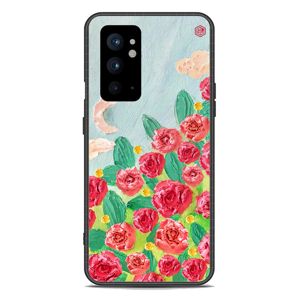 Floral Series Soft Phone Case - Premium Glass Case - Design 10 - OnePlus 9RT 5G