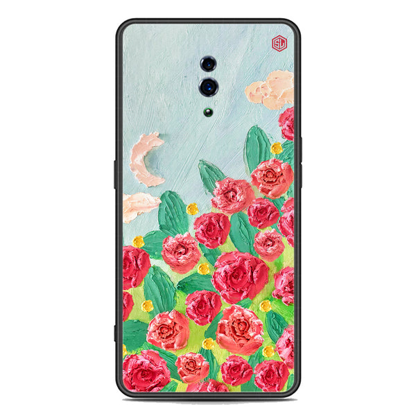 Floral Series Soft Phone Case - Premium Glass Case - Design 10 - Oppo Reno