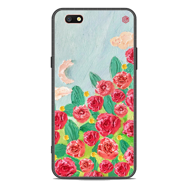 Floral Series Soft Phone Case - Premium Glass Case - Design 10 - Oppo F3