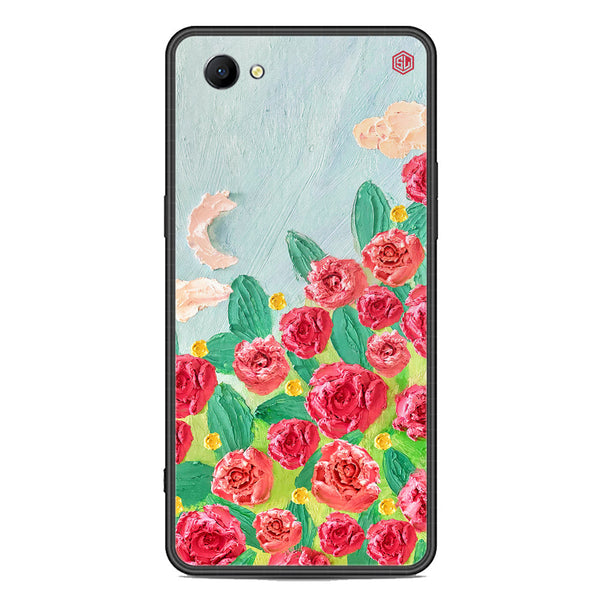 Floral Series Soft Phone Case - Premium Glass Case - Design 10 - Oppo A3