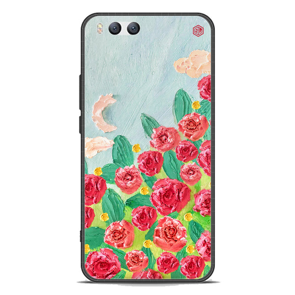 Floral Series Soft Phone Case - Premium Glass Case - Design 10 - Xiaomi Mi 6