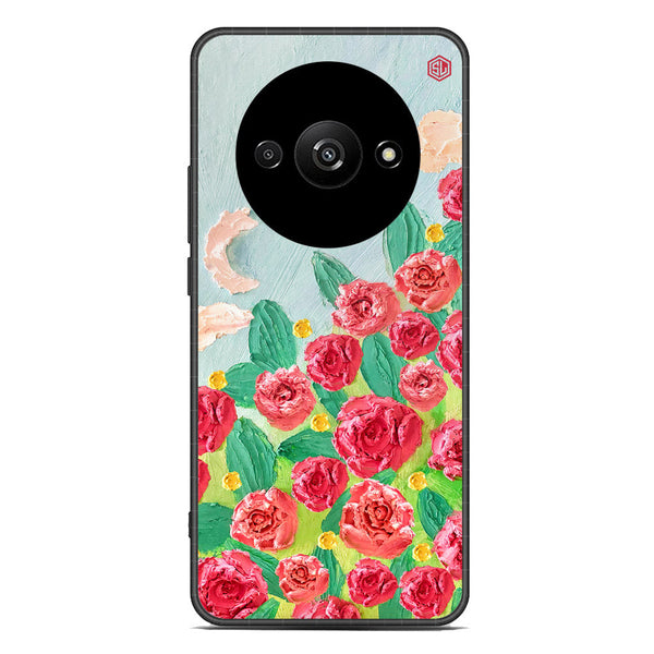 Floral Series Soft Phone Case - Premium Glass Case - Design 10 - Xiaomi Redmi A3