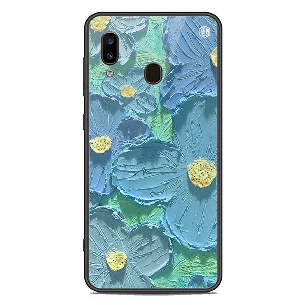 Floral Series Soft Phone Case - Premium Glass Case - Design 1 - Samsung Galaxy A20