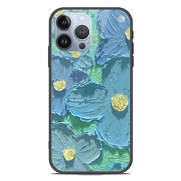 Floral Series Soft Phone Case - Premium Glass Case - Design 1 - iPhone 13 Pro