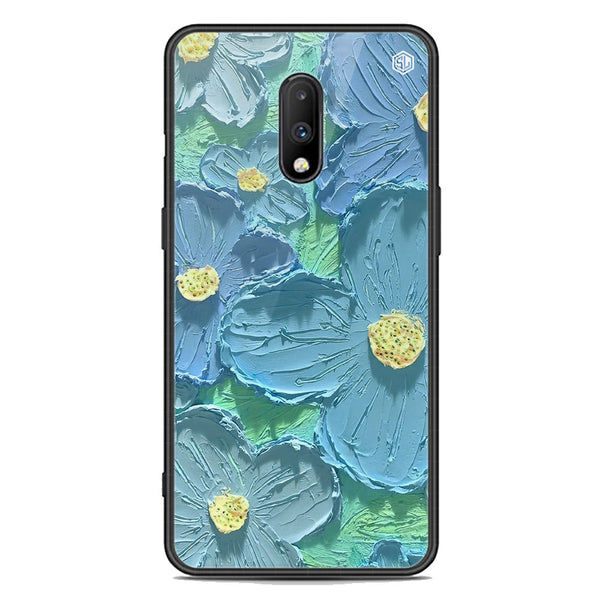 Floral Series Soft Phone Case - Premium Glass Case - Design 1 - OnePlus 7